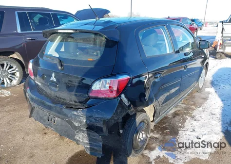 2022 Mitsubishi Mirage Es/Le z USA, uszkodzony, nr VIN ML32AUHJ5NH009086